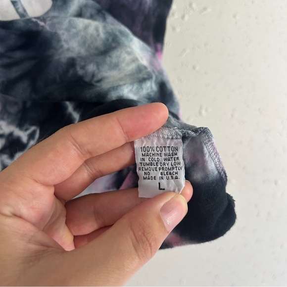 Urban Outfitters Black Pink Tie-Dye Tank Top And Party Casual College Large - Picture 3 of 6